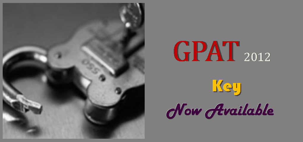 GPAT 2012 Key solved paper FULL