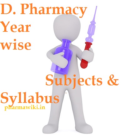 D. Pharmacy Year wise Subjects & Syllabus - D Pharma 1st & 2nd Year