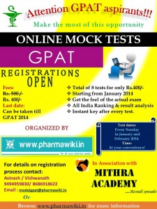 Online GPAT series Rs 400