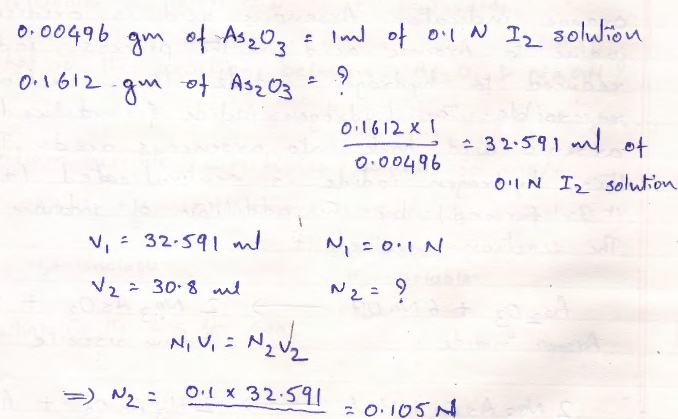 Preparation and Standardisation of 0.1 N Iodine solution